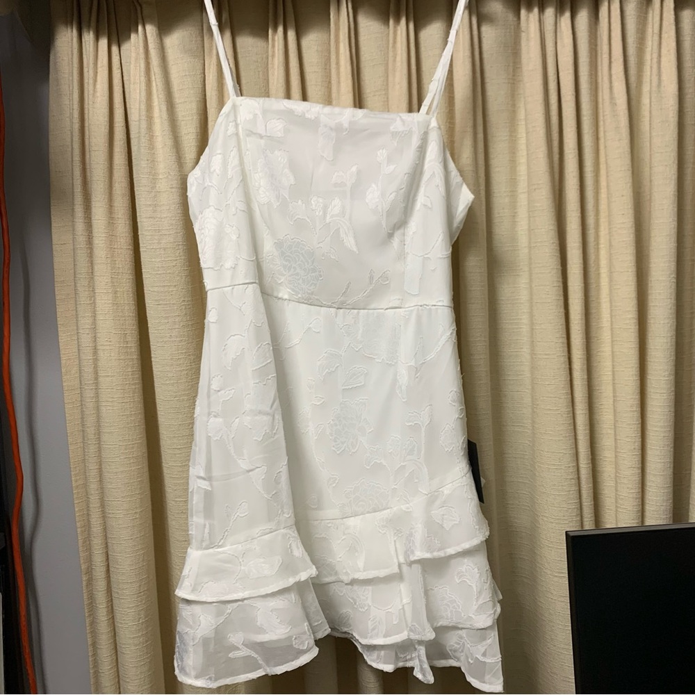 White Floral Dress
